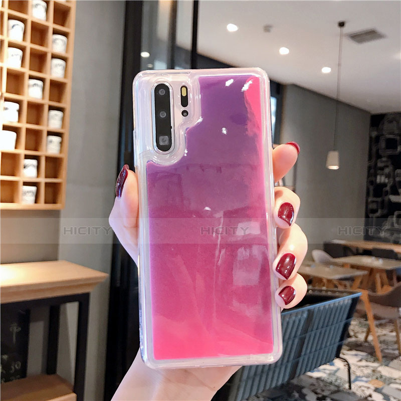 Funda Silicona Ultrafina Goma Carcasa C01 para Huawei P30 Pro New Edition Rosa Roja