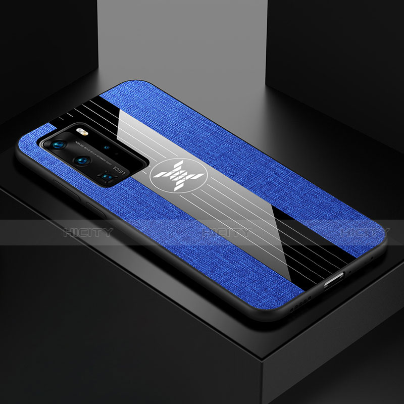 Funda Silicona Ultrafina Goma Carcasa C01 para Huawei P40 Pro Azul