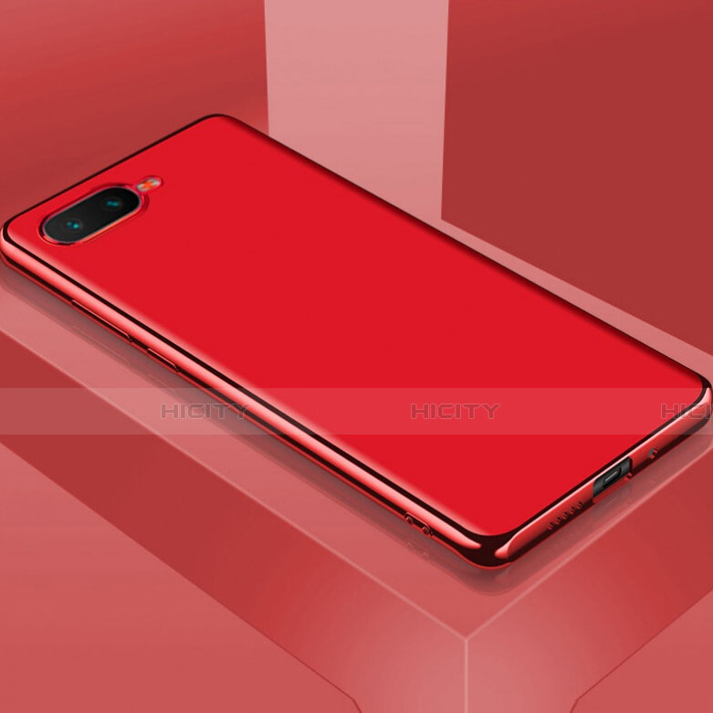 Funda Silicona Ultrafina Goma Carcasa C01 para Oppo K1 Rojo