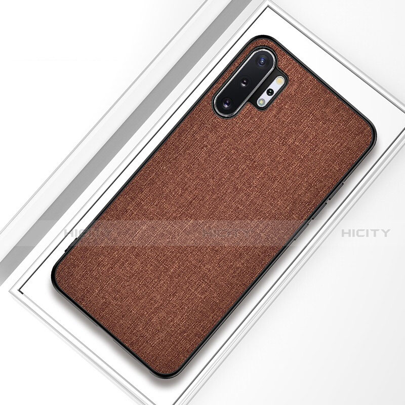 Funda Silicona Ultrafina Goma Carcasa C01 para Samsung Galaxy Note 10 Plus 5G Marron