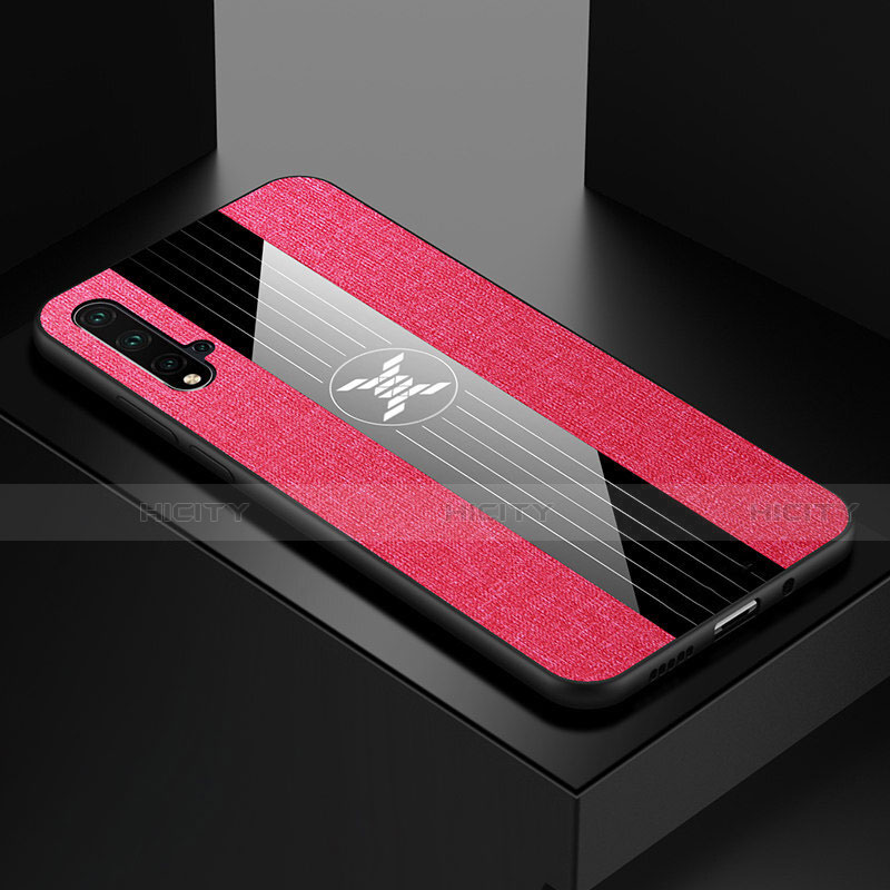 Funda Silicona Ultrafina Goma Carcasa C02 para Huawei Nova 5 Pro Rosa Roja