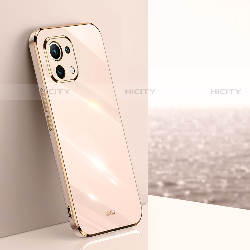 Funda Silicona Ultrafina Goma Carcasa C03 para Xiaomi Mi 11 Lite 5G Oro