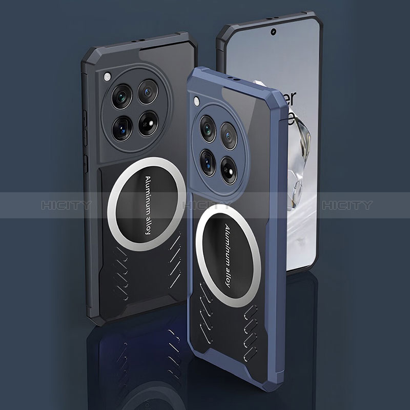 Funda Silicona Ultrafina Goma Carcasa con Mag-Safe Magnetic P01 para OnePlus 12R 5G