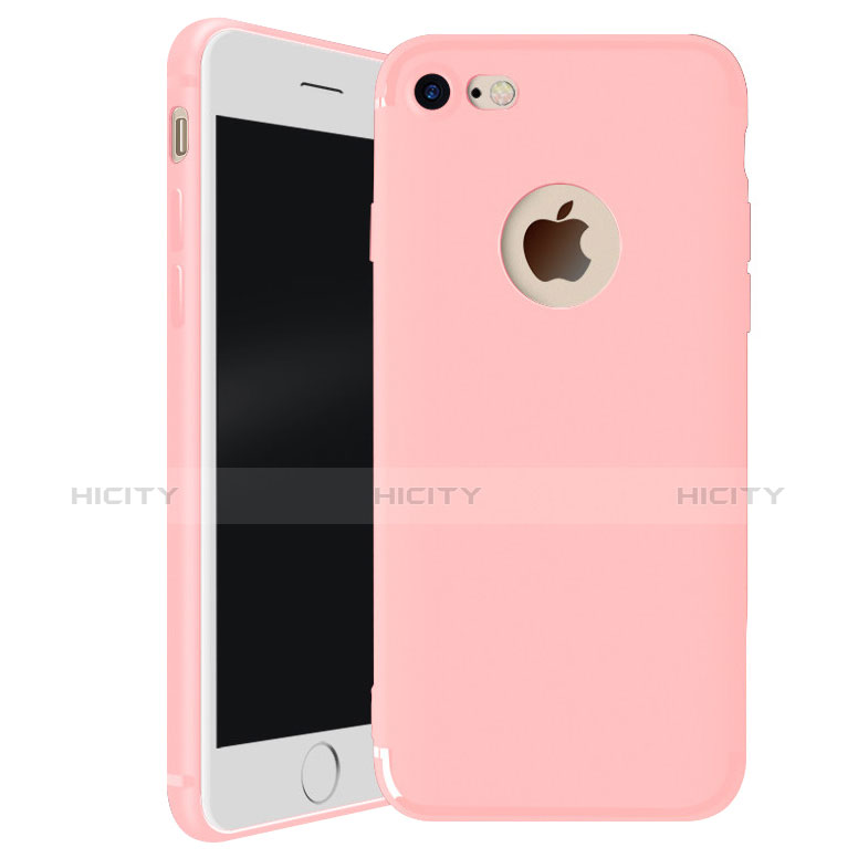 Funda Silicona Ultrafina Goma Carcasa H01 para Apple iPhone 7 Rosa