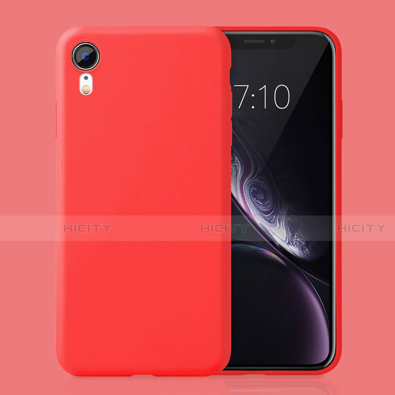 Funda Silicona Ultrafina Goma Carcasa HC01 para Apple iPhone XR Rojo