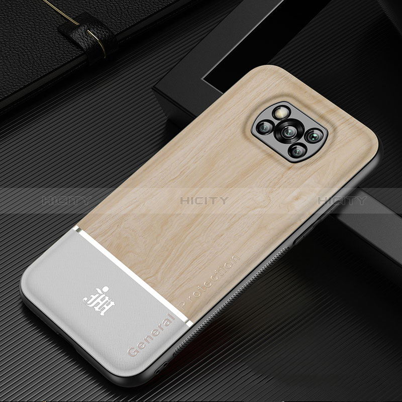 Funda Silicona Ultrafina Goma Carcasa JM1 para Xiaomi Poco X3 NFC Oro