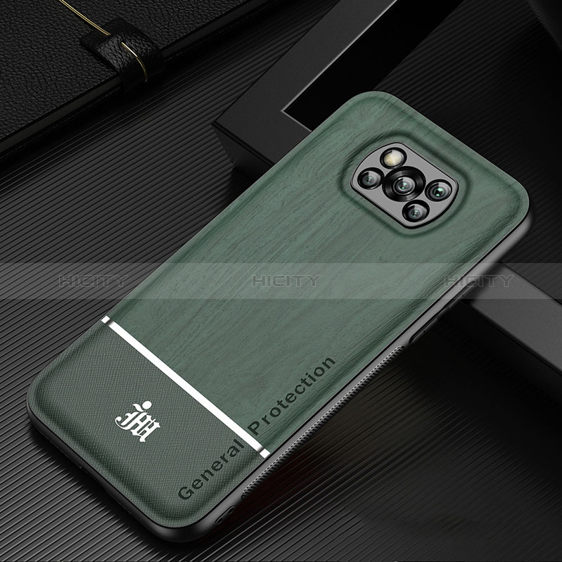 Funda Silicona Ultrafina Goma Carcasa JM1 para Xiaomi Poco X3 NFC Verde