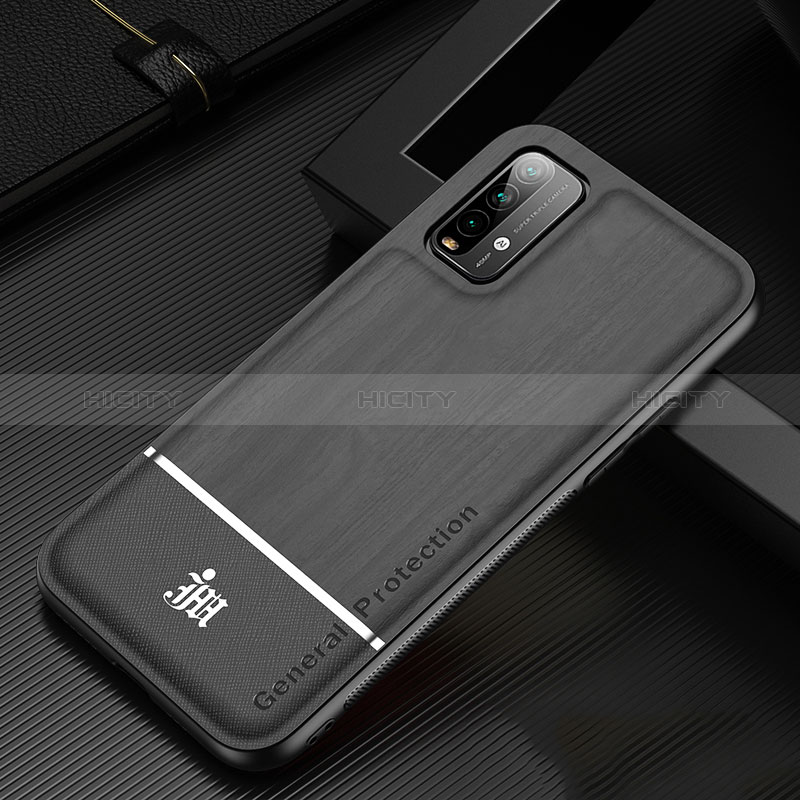 Funda Silicona Ultrafina Goma Carcasa JM1 para Xiaomi Redmi 9 Power Negro