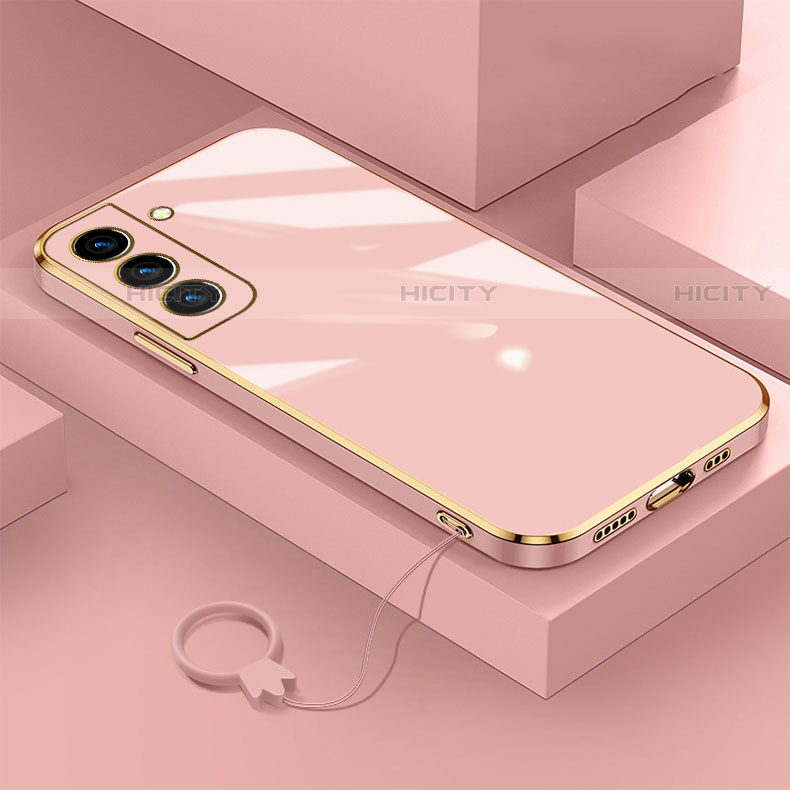 Funda Silicona Ultrafina Goma Carcasa M01 para Samsung Galaxy S21 5G Oro Rosa