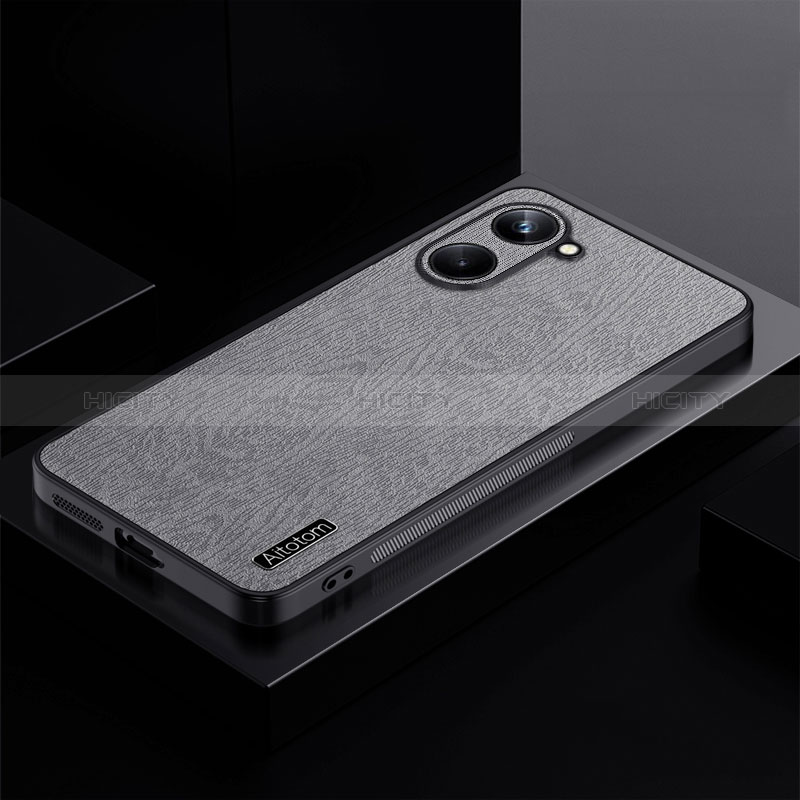 Funda Silicona Ultrafina Goma Carcasa PB1 para Realme 10 Pro 5G Gris