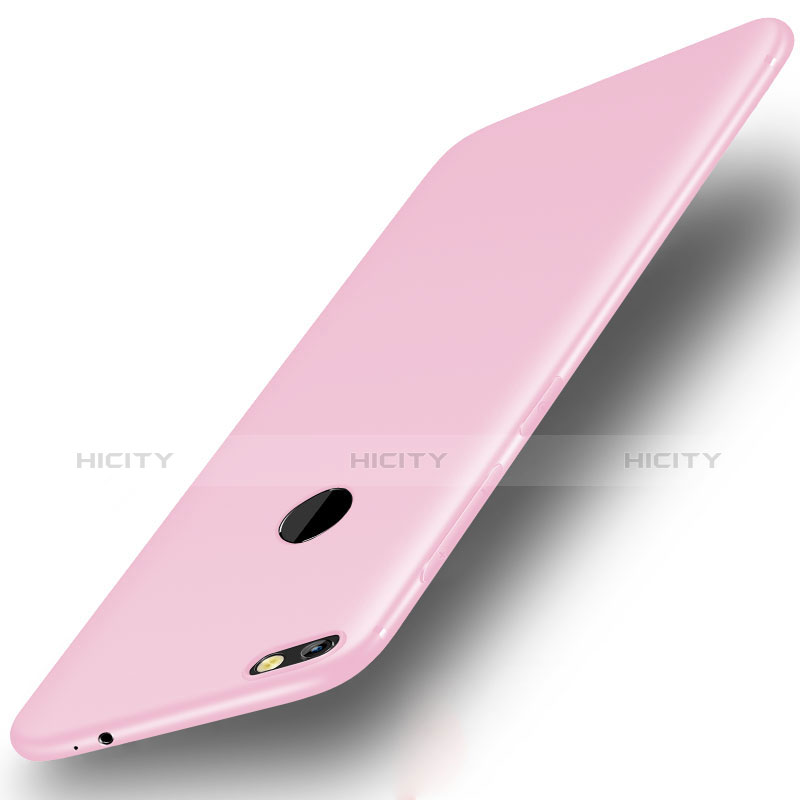 Funda Silicona Ultrafina Goma Carcasa S01 para Huawei Enjoy 7 Rosa