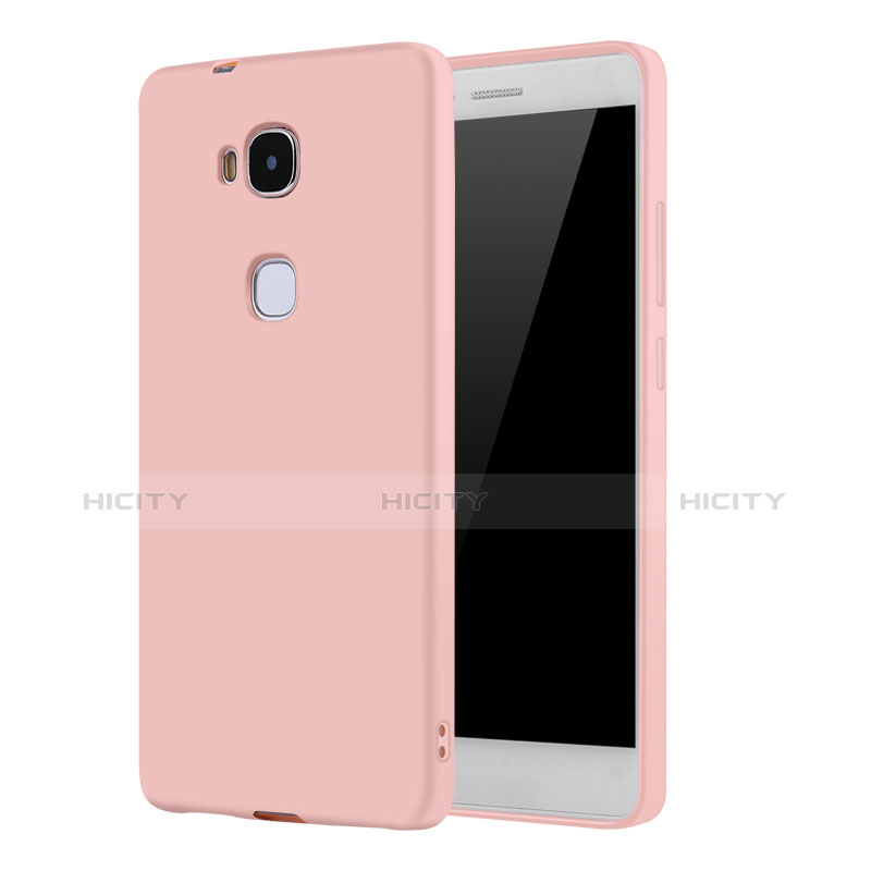 Funda Silicona Ultrafina Goma Carcasa S01 para Huawei GR5 Oro Rosa