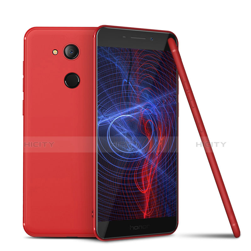 Funda Silicona Ultrafina Goma Carcasa S01 para Huawei Honor 6C Pro Rojo