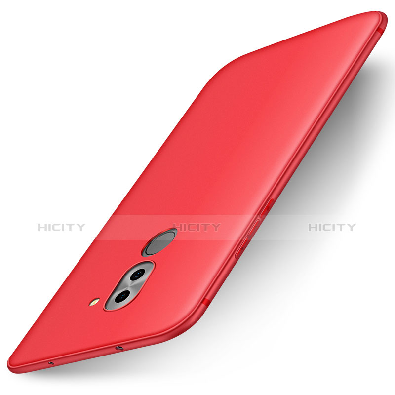 Funda Silicona Ultrafina Goma Carcasa S01 para Huawei Honor 6X Rojo