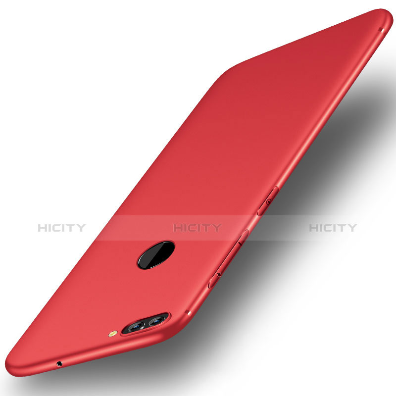 Funda Silicona Ultrafina Goma Carcasa S01 para Huawei P Smart Rojo