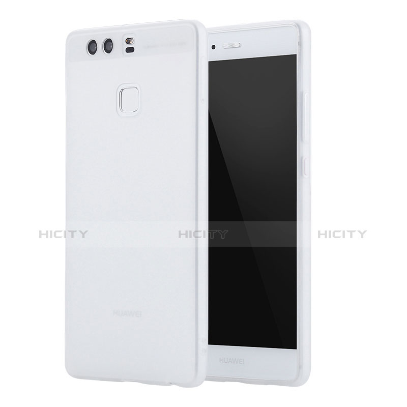 Funda Silicona Ultrafina Goma Carcasa S01 para Huawei P9 Plus Blanco