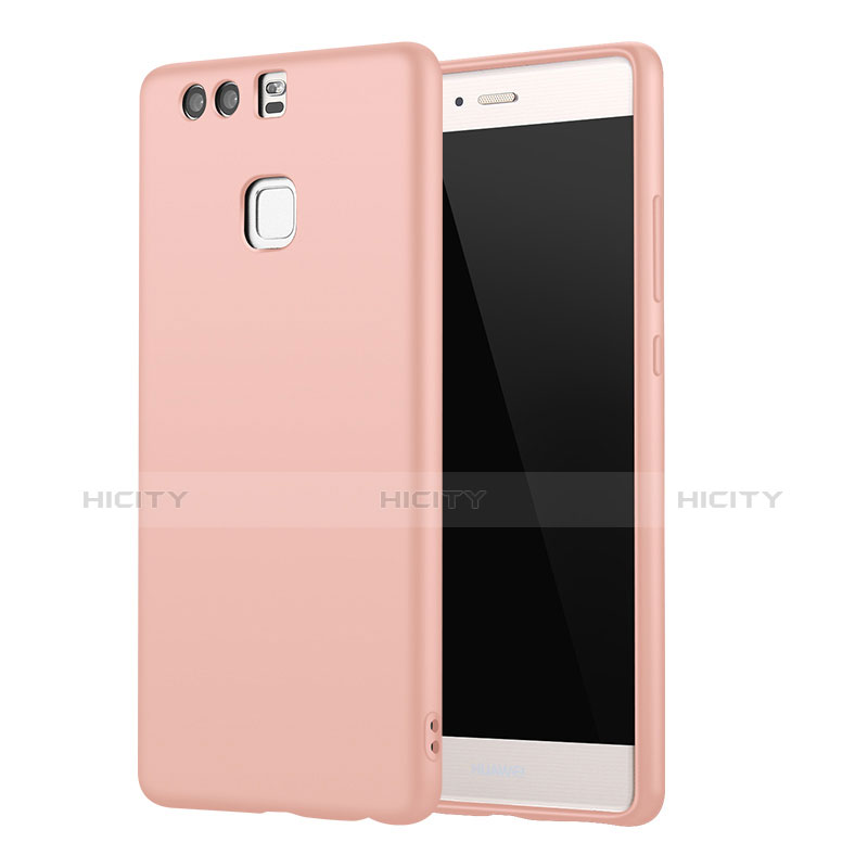 Funda Silicona Ultrafina Goma Carcasa S01 para Huawei P9 Rosa