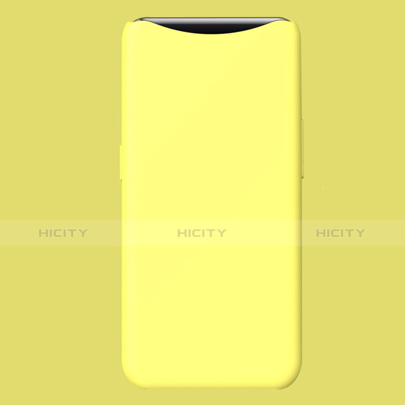 Funda Silicona Ultrafina Goma Carcasa S01 para Oppo Find X Amarillo