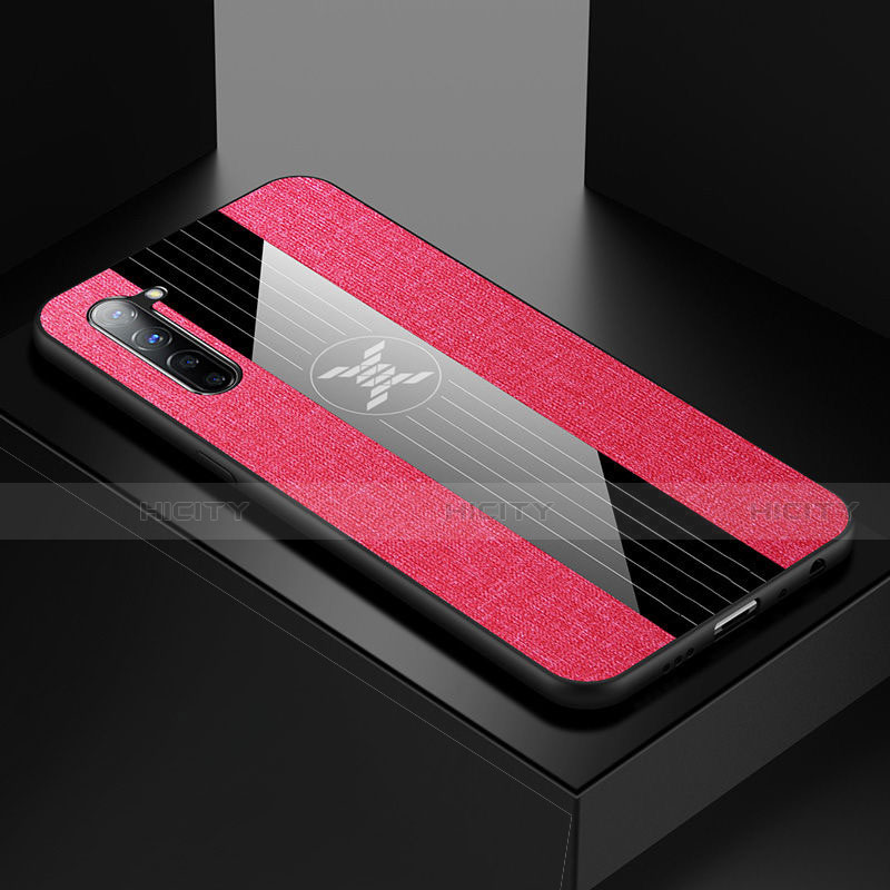 Funda Silicona Ultrafina Goma Carcasa S01 para Oppo K7 5G Rosa Roja