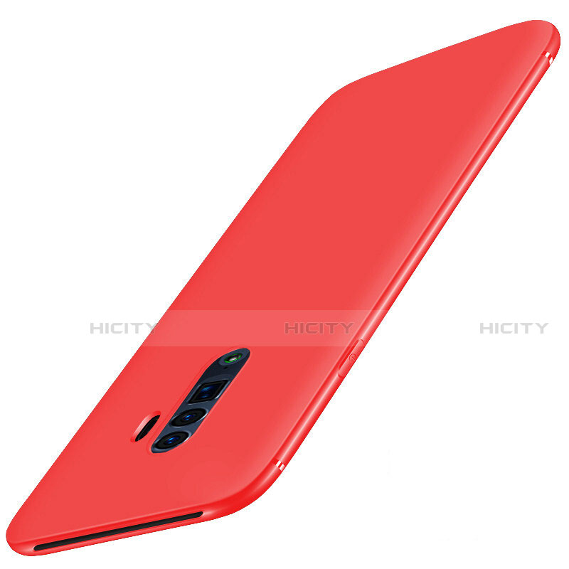 Funda Silicona Ultrafina Goma Carcasa S01 para Oppo Reno 10X Zoom Rojo