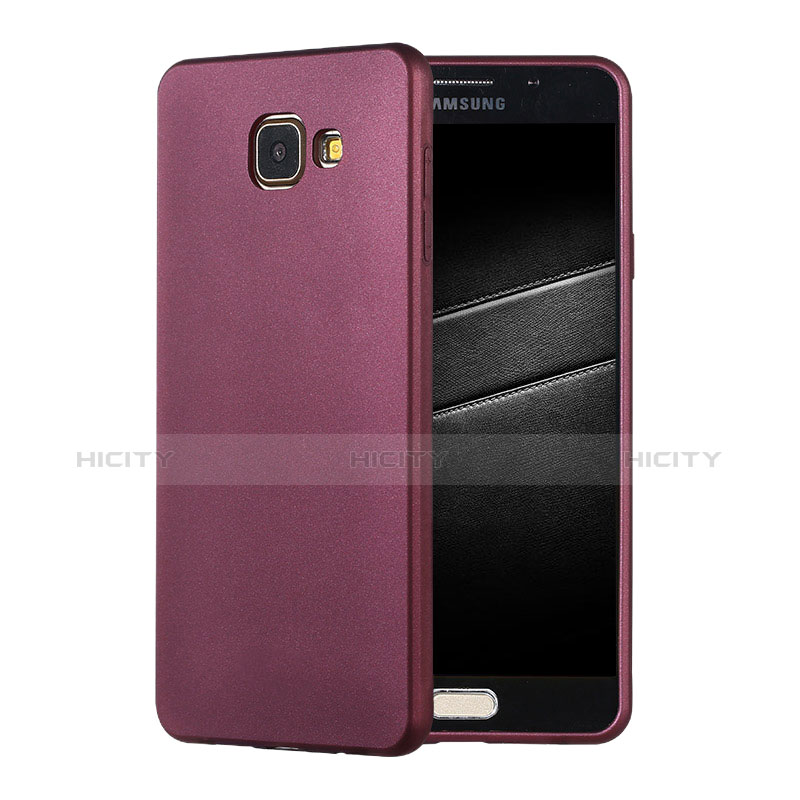 Funda Silicona Ultrafina Goma Carcasa S01 para Samsung Galaxy A7 (2016) A7100 Morado