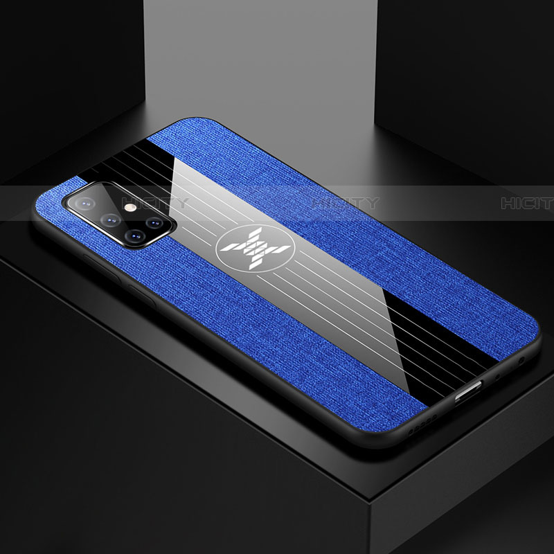 Funda Silicona Ultrafina Goma Carcasa S01 para Samsung Galaxy A71 5G Azul