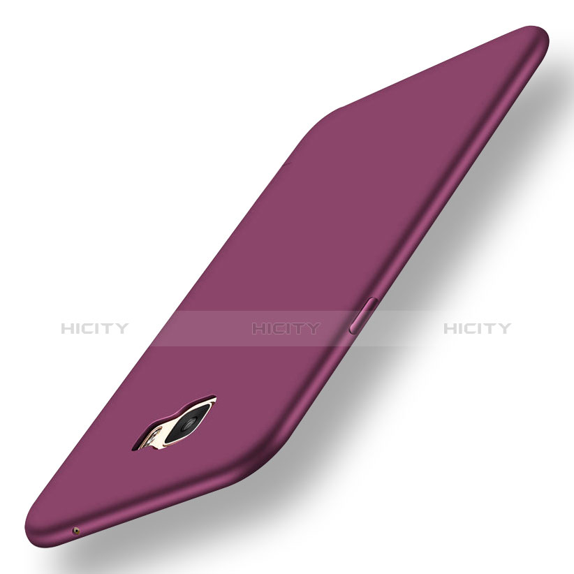 Funda Silicona Ultrafina Goma Carcasa S01 para Samsung Galaxy C5 Pro C5010 Morado