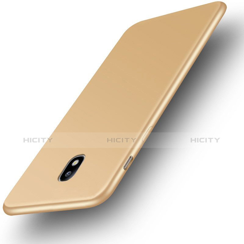 Funda Silicona Ultrafina Goma Carcasa S01 para Samsung Galaxy J3 (2017) J330F DS Oro