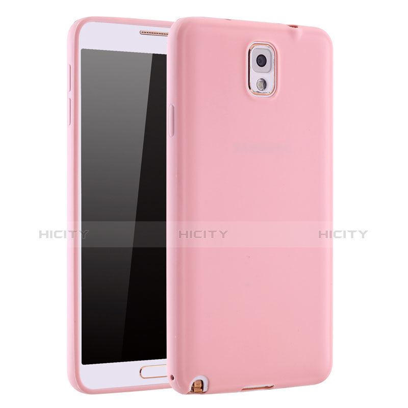 Funda Silicona Ultrafina Goma Carcasa S01 para Samsung Galaxy Note 3 N9000 Rosa