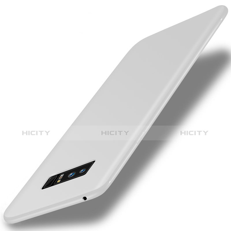 Funda Silicona Ultrafina Goma Carcasa S01 para Samsung Galaxy Note 8 Blanco