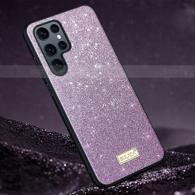 Funda Silicona Ultrafina Goma Carcasa S01 para Samsung Galaxy S21 Ultra 5G Morado