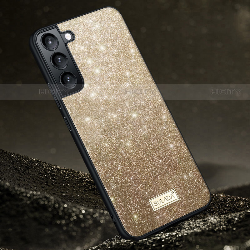 Funda Silicona Ultrafina Goma Carcasa S01 para Samsung Galaxy S22 5G Oro