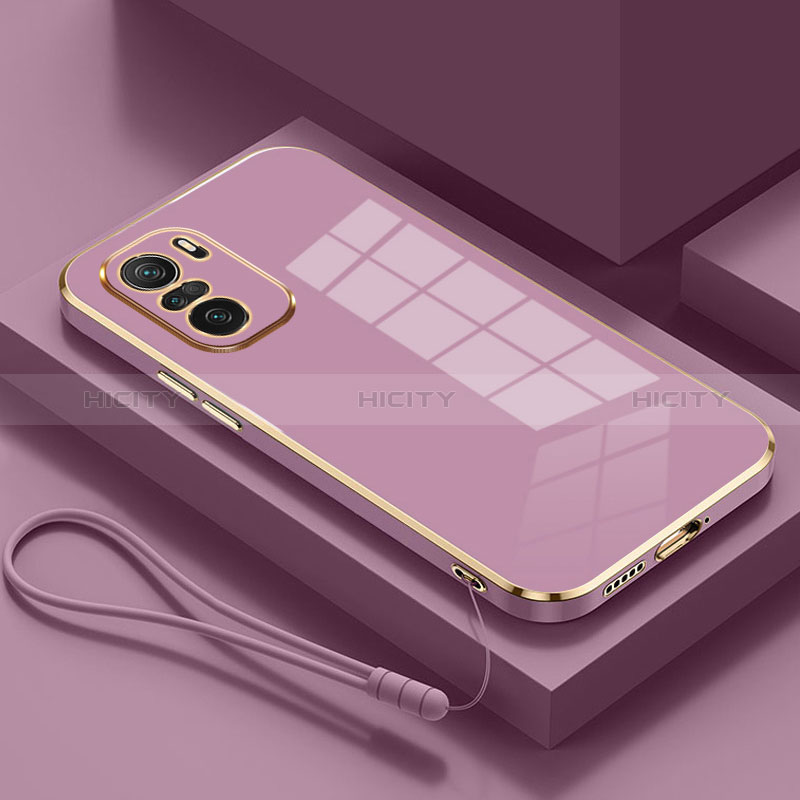 Funda Silicona Ultrafina Goma Carcasa S01 para Xiaomi Mi 11i 5G Morado