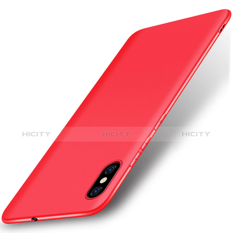 Funda Silicona Ultrafina Goma Carcasa S01 para Xiaomi Mi 8 Pro Global Version Rojo