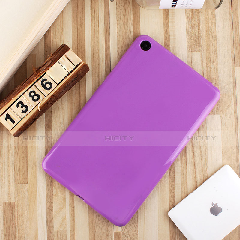 Funda Silicona Ultrafina Goma Carcasa S01 para Xiaomi Mi Pad 4 Morado