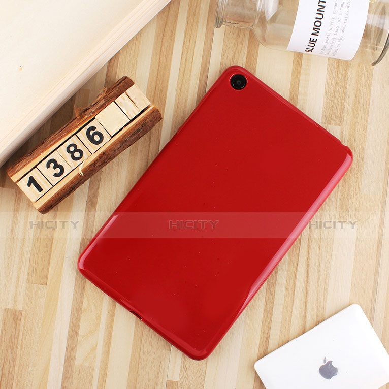 Funda Silicona Ultrafina Goma Carcasa S01 para Xiaomi Mi Pad Rojo