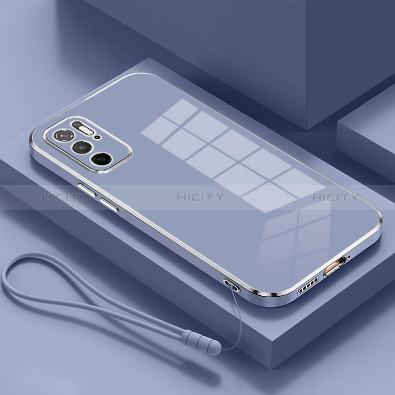 Funda Silicona Ultrafina Goma Carcasa S01 para Xiaomi POCO M3 Pro 5G Gris Lavanda