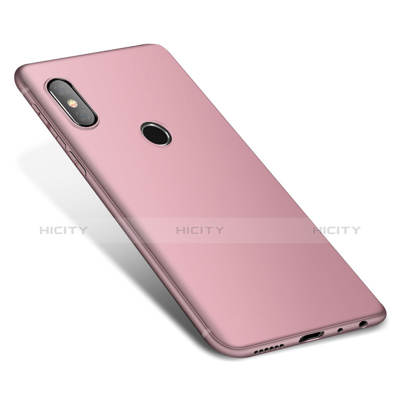 Funda Silicona Ultrafina Goma Carcasa S01 para Xiaomi Redmi Note 5 AI Dual Camera Rosa