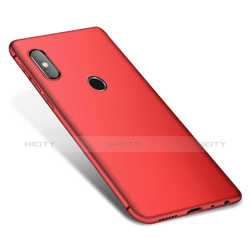 Funda Silicona Ultrafina Goma Carcasa S01 para Xiaomi Redmi Note 5 Pro Rojo