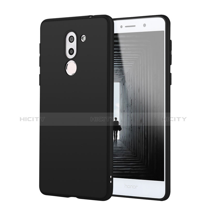 Funda Silicona Ultrafina Goma Carcasa S02 para Huawei Honor 6X Negro