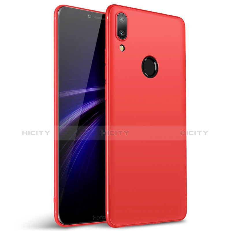 Funda Silicona Ultrafina Goma Carcasa S02 para Huawei Honor Play Rojo