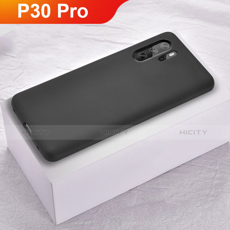 Funda Silicona Ultrafina Goma Carcasa S02 para Huawei P30 Pro New Edition Negro