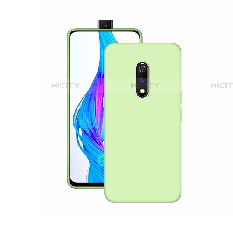 Funda Silicona Ultrafina Goma Carcasa S02 para Realme X Verde