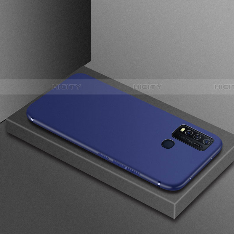 Funda Silicona Ultrafina Goma Carcasa S02 para Vivo Y50 Azul