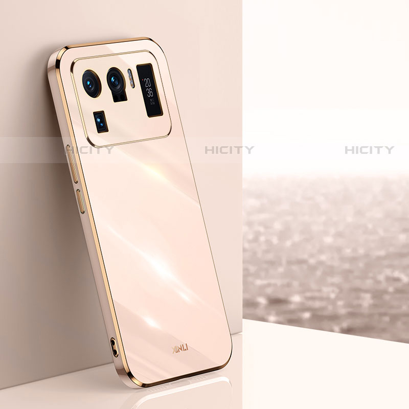 Funda Silicona Ultrafina Goma Carcasa S02 para Xiaomi Mi 11 Ultra 5G Oro