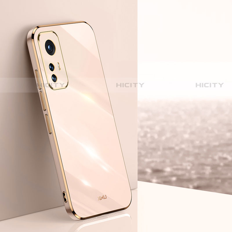 Funda Silicona Ultrafina Goma Carcasa S02 para Xiaomi Mi 12 Lite 5G Oro