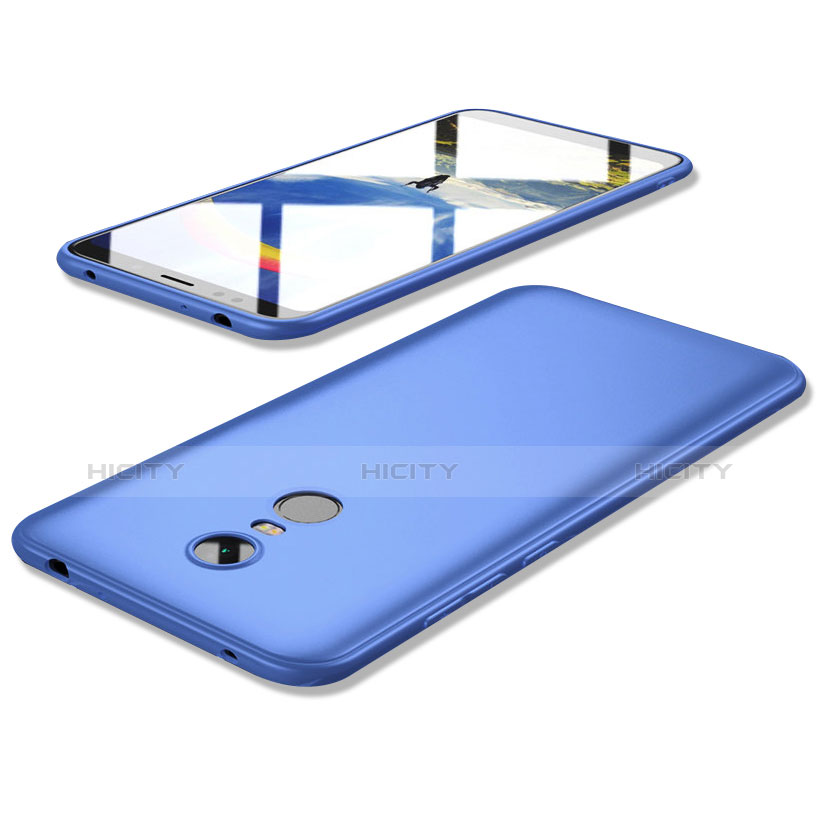 Funda Silicona Ultrafina Goma Carcasa S02 para Xiaomi Redmi 5 Plus Azul