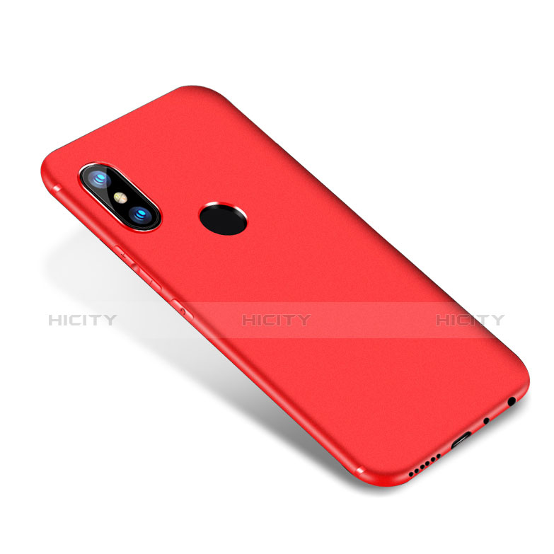 Funda Silicona Ultrafina Goma Carcasa S02 para Xiaomi Redmi Note 5 AI Dual Camera Rojo