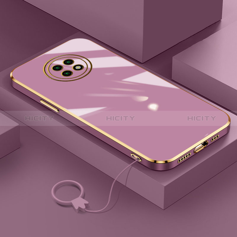 Funda Silicona Ultrafina Goma Carcasa S02 para Xiaomi Redmi Note 9 5G Morado