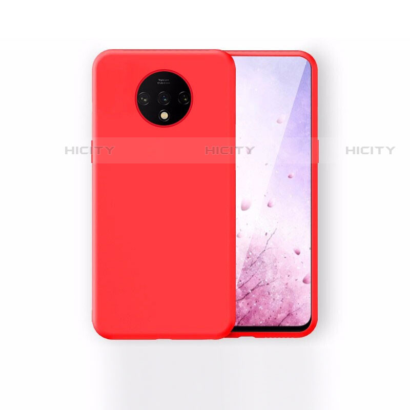 Funda Silicona Ultrafina Goma Carcasa S03 para OnePlus 7T Rojo